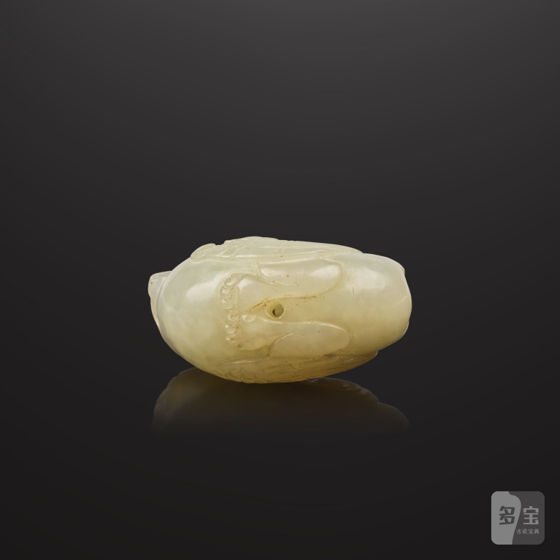 元或更晚 玉鏤雕花鳥紋珮 及 清 玉鳥銜靈芝珮 | DEUX GROUPES EN JADE SCULPTÉ - 图17